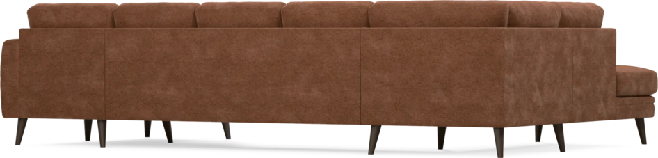 Eden - 3-sits soffa med divan vänster och schäslong höger - Orange