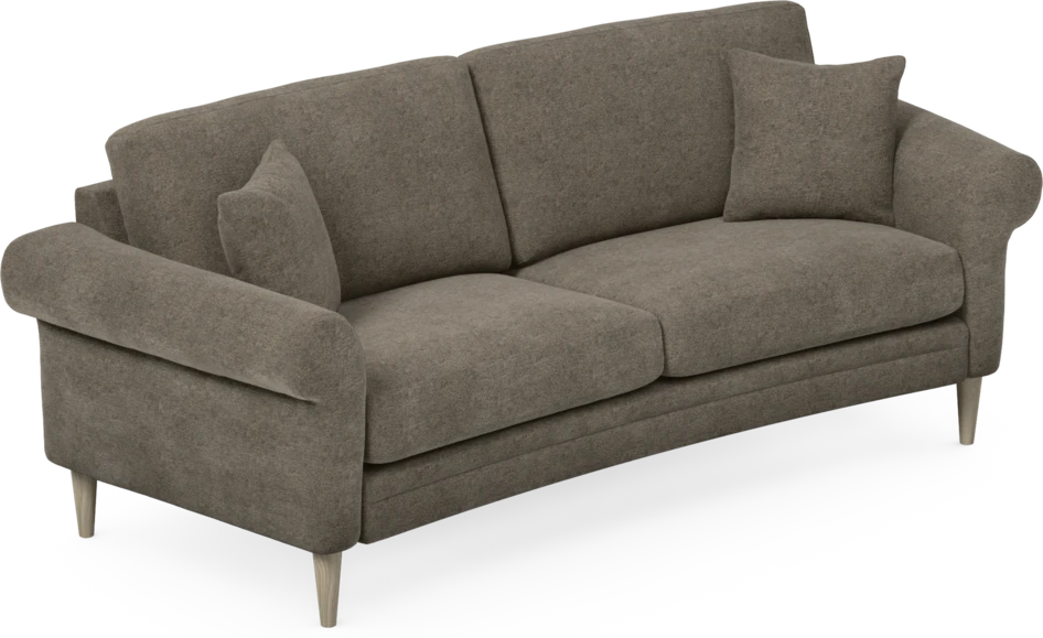 Eden - 2,5-sits soffa svängd - Brun