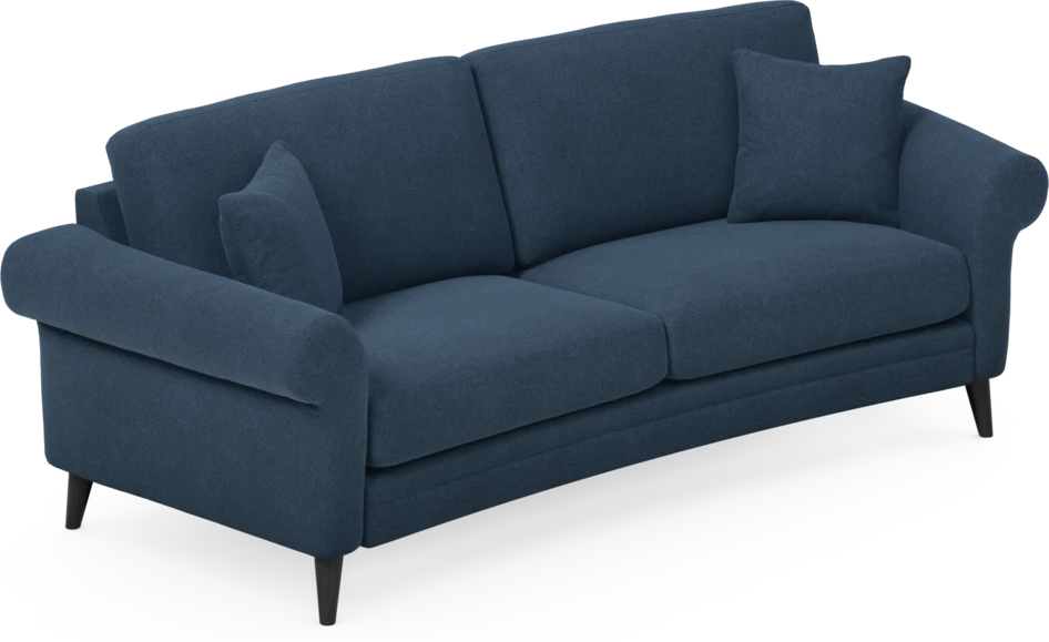 Eden - 2,5-sits soffa svängd - Blå