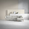 County - 2,5-sits soffa med divan höger - Vit