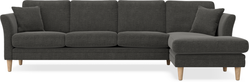 Eden - 3-sits soffa med schäslong - Grå