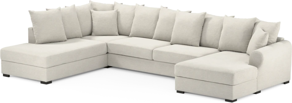 Town - 3-sits soffa med divan vänster och schäslong höger - Vit