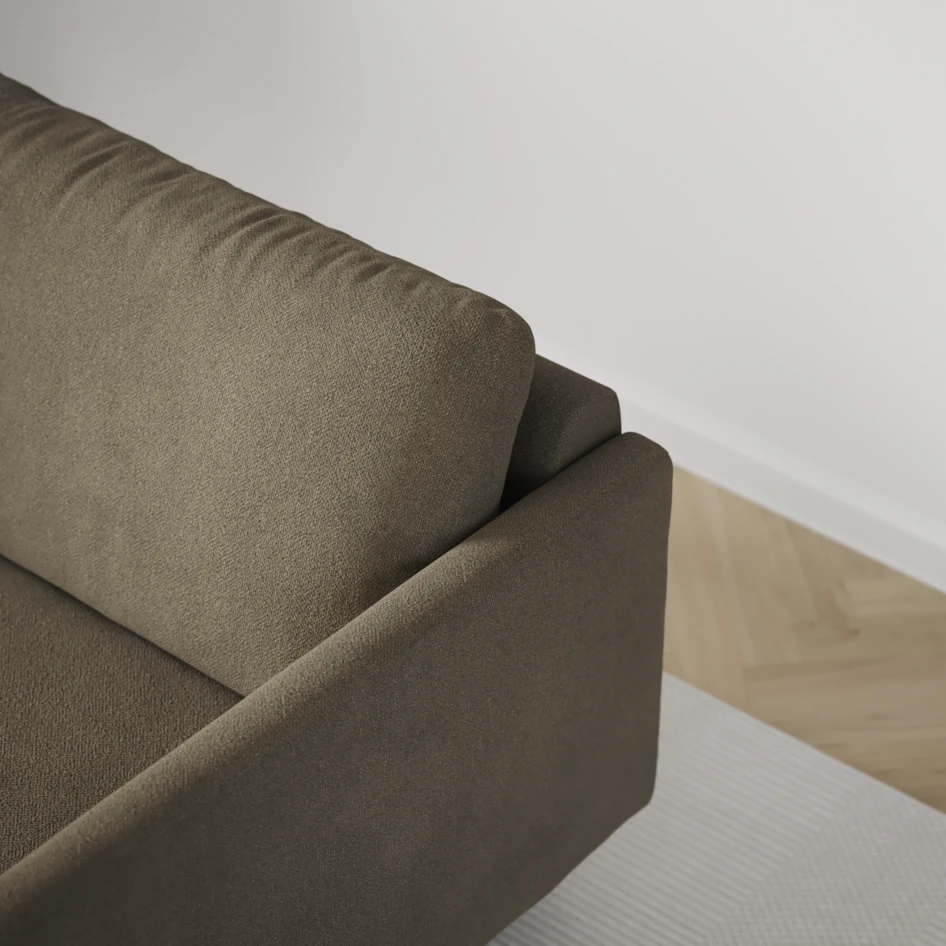 Madison - 2-sits soffa med divan vänster och schäslong höger - Brun