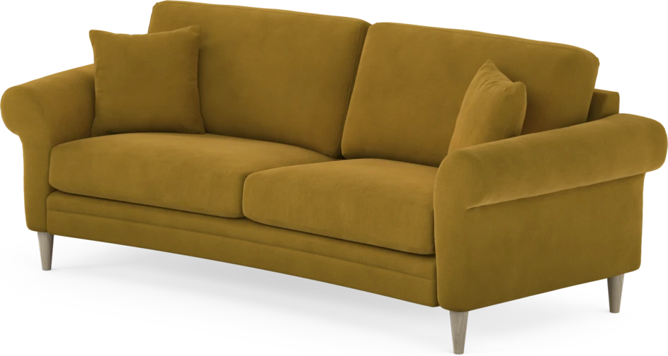 Eden - 2,5-sits soffa svängd - Gul