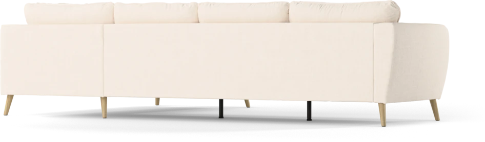 County - 3-sits soffa med divan höger - Vit