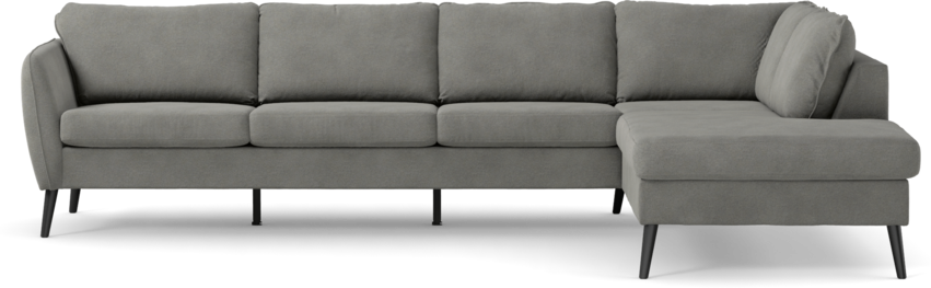 County - 3-sits soffa med divan höger - Grå