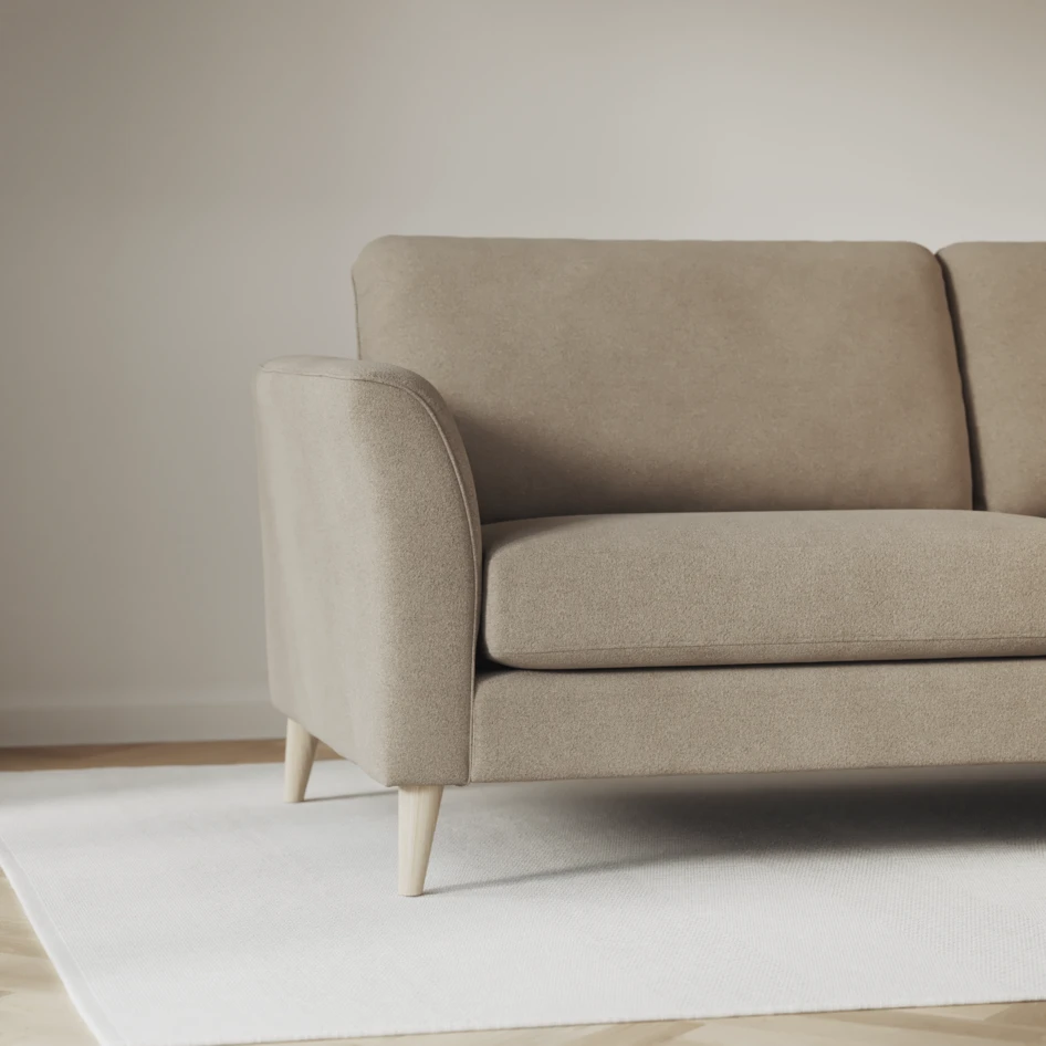 Bridge - 3-sits soffa svängd - Beige