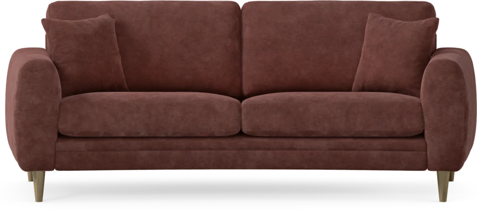 Eden - 2,5-sits soffa svängd - Röd