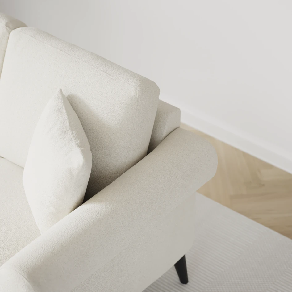Eden - 2,5-sits soffa - Vit