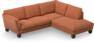 Madison Lux - 2-sits soffa med divan höger - Orange
