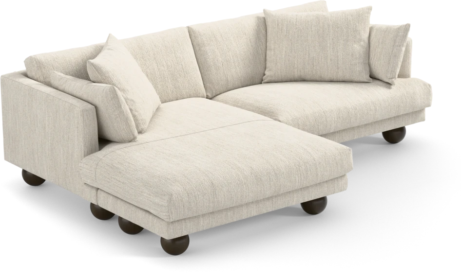 Harper - 4-sits med schäslong XL vänster - Vit