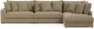 Rossi - 4-sits soffa med divan höger - Beige