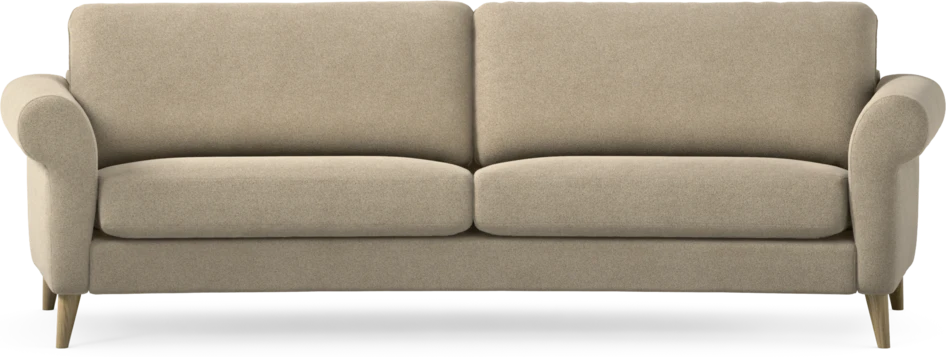 Bridge - 3-sits soffa svängd - Beige