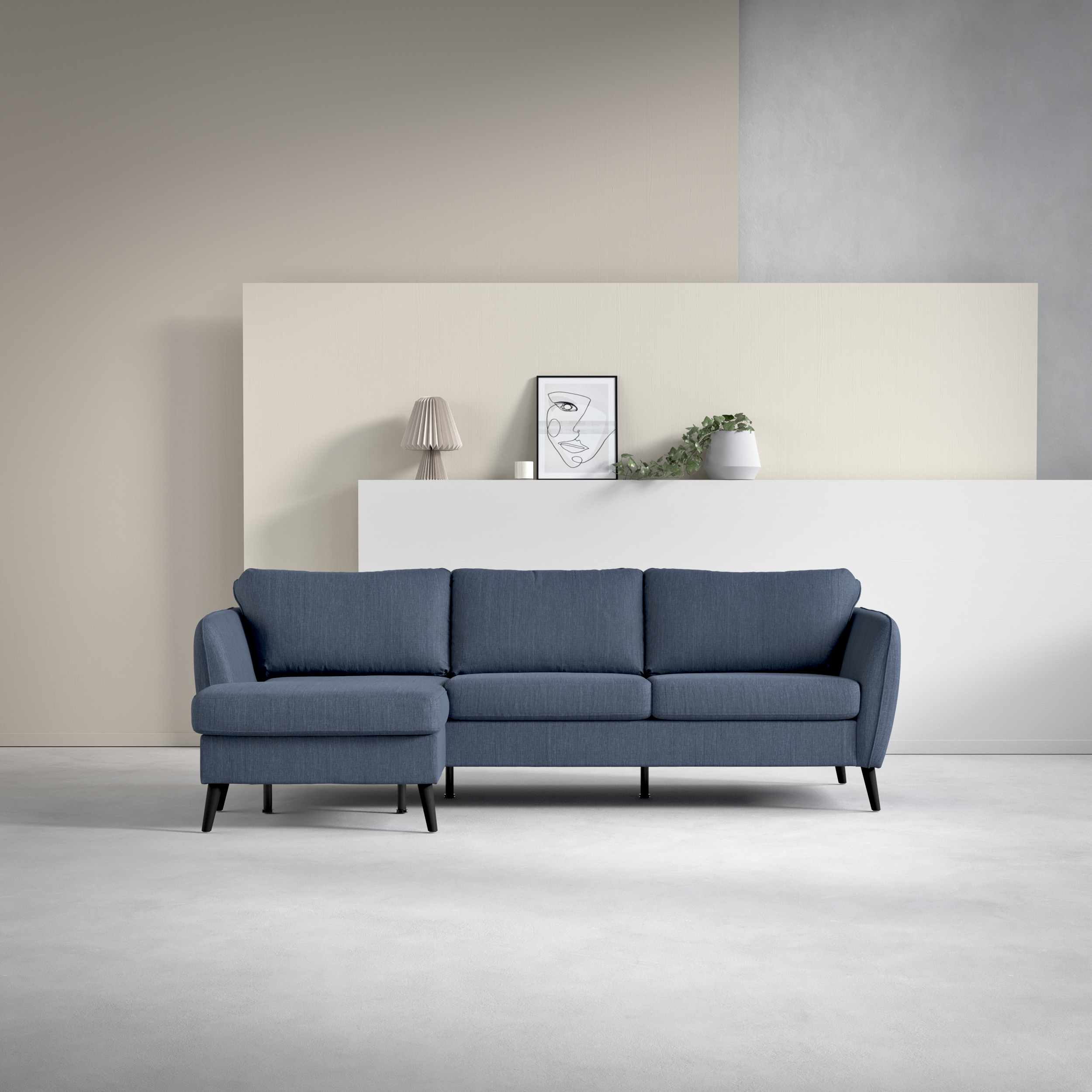 County - 3-sits soffa med flyttbar schäslong - inspiration