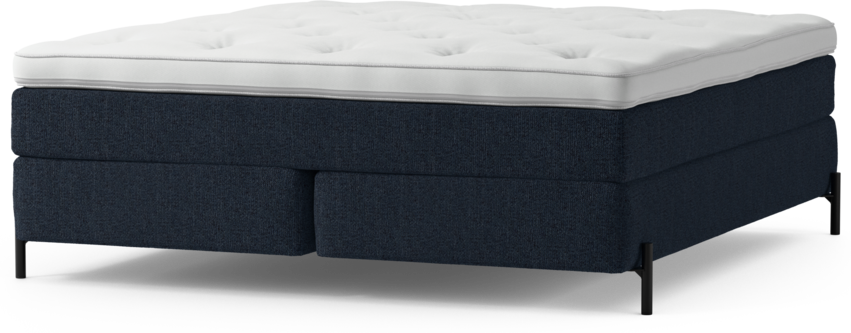 Delux Sense - Kontinentalsäng, dubbelsäng med bäddmadrass och sängben