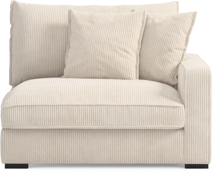 Rossi - 1,5-sits med armstöd höger - Vit