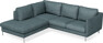 Madison - 2-sits soffa med divan vänster - Turkos