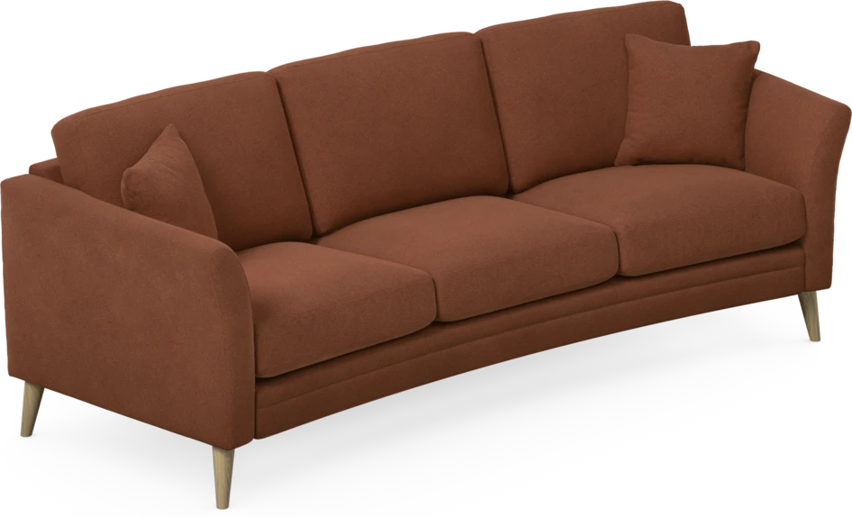Eden - 3-sits soffa svängd - Orange