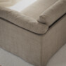 Cherrie Klädsel -  3-sits soffa med divan höger - Beige