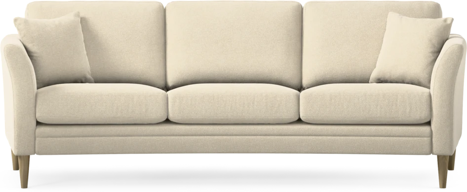 Eden - 3-sits soffa svängd - Beige