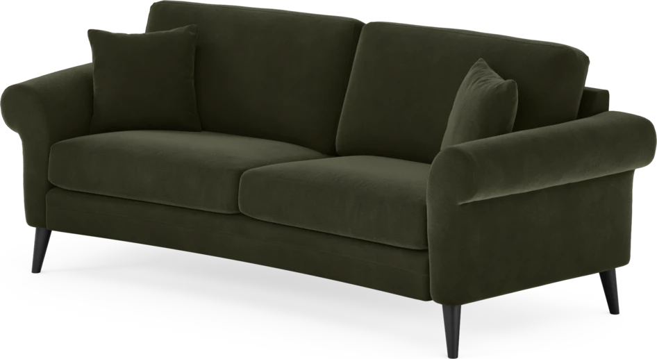 Eden - 2,5-sits soffa svängd - Grön