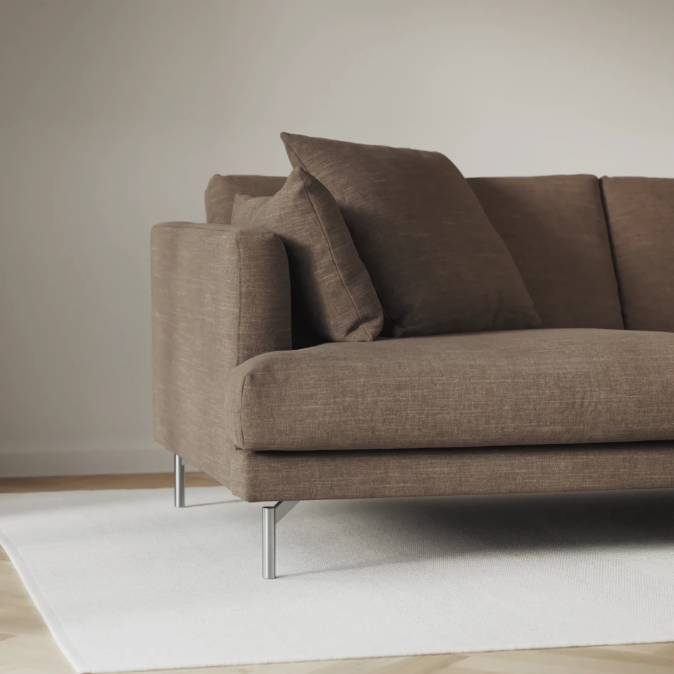 Harper - 3-sits soffa - Brun