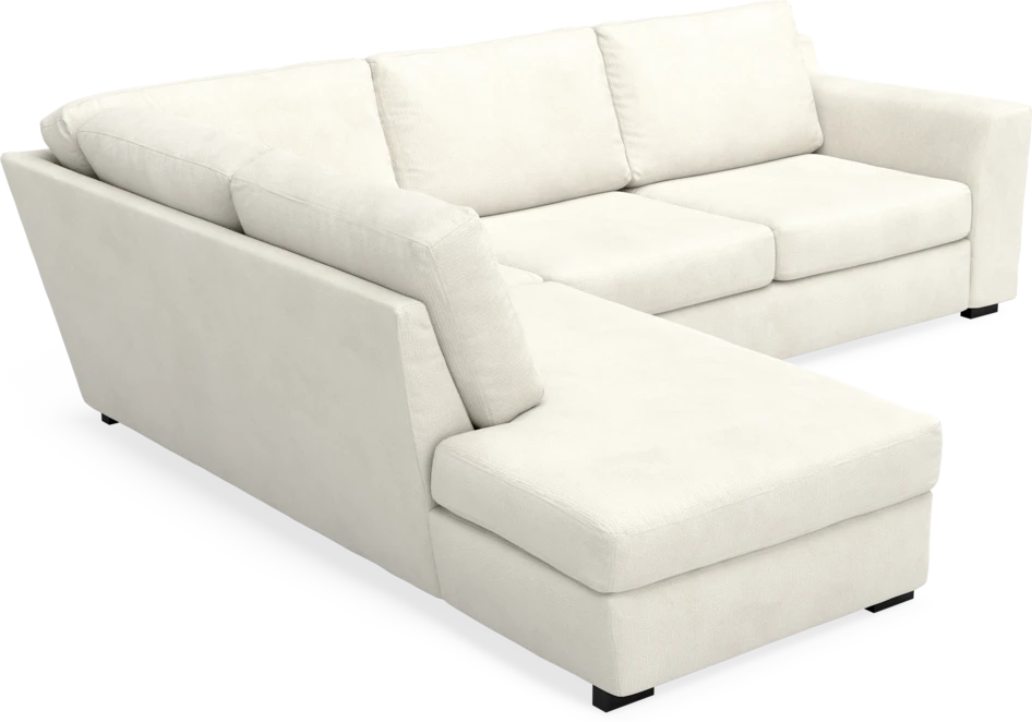 Friday - 2,5-sits soffa med divan vänster - Vit