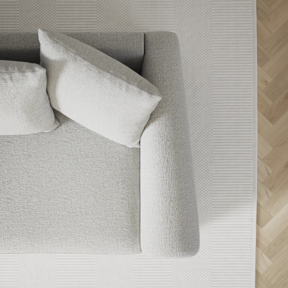 Town - 3-sits soffa med schäslong vänster - Grå