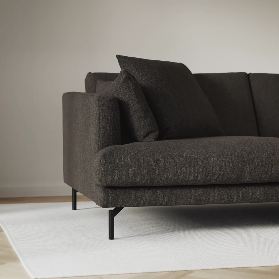 Harper - 3-sits soffa - Brun