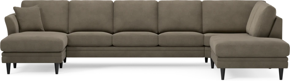 Eden - 3-sits soffa med schäslong vänster och divan höger - Beige