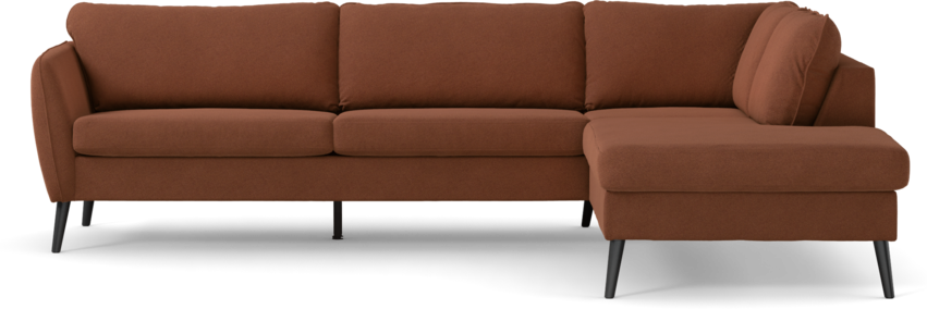 County - 2,5-sits soffa med divan höger - Orange