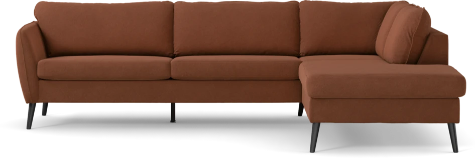 County - 2,5-sits soffa med divan höger - Orange