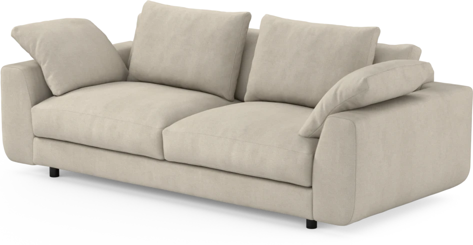 Amie - 3-sits soffa - Vit