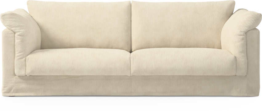 Cherrie - 3-sits soffa med kappa - Vit
