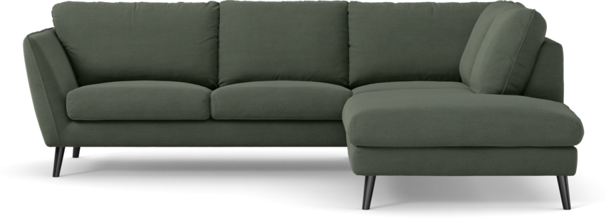 Madison Lux - 2-sits soffa med divan höger - Grön