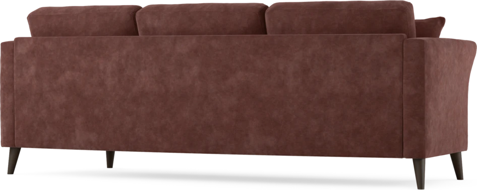 Eden - 3-sits soffa svängd - Röd
