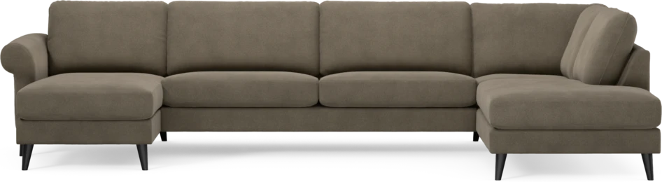 Bridge - 3-sits soffa med schäslong vänster och divan höger - Beige