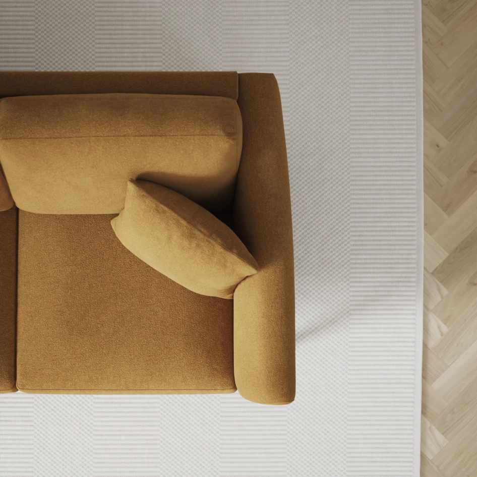 Eden - 2,5-sits soffa - Gul