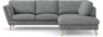 Madison Lux - 2-sits soffa med divan höger - Vit