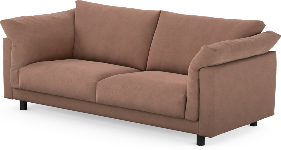 Cherrie - 2,5-sits soffa, fast klädsel - Rosa