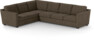 Friday - Hörnsoffa, 2+3-sits - Brun