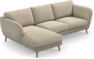 Madison Lux - 2-sits soffa med schäslong vänster - Beige