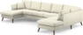 Eden - 3-sits soffa med schäslong vänster och divan höger - Vit