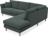 Eden - 2,5-sits soffa med divan - Grå