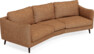 Madison - 3-sits soffa svängd, 90 cm - Orange