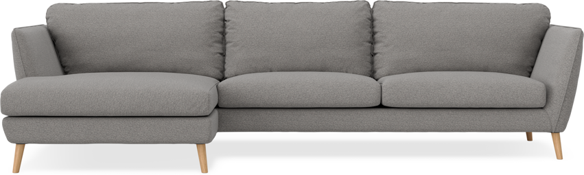 Madison - 3-sits soffa med schäslong vänster - Grå