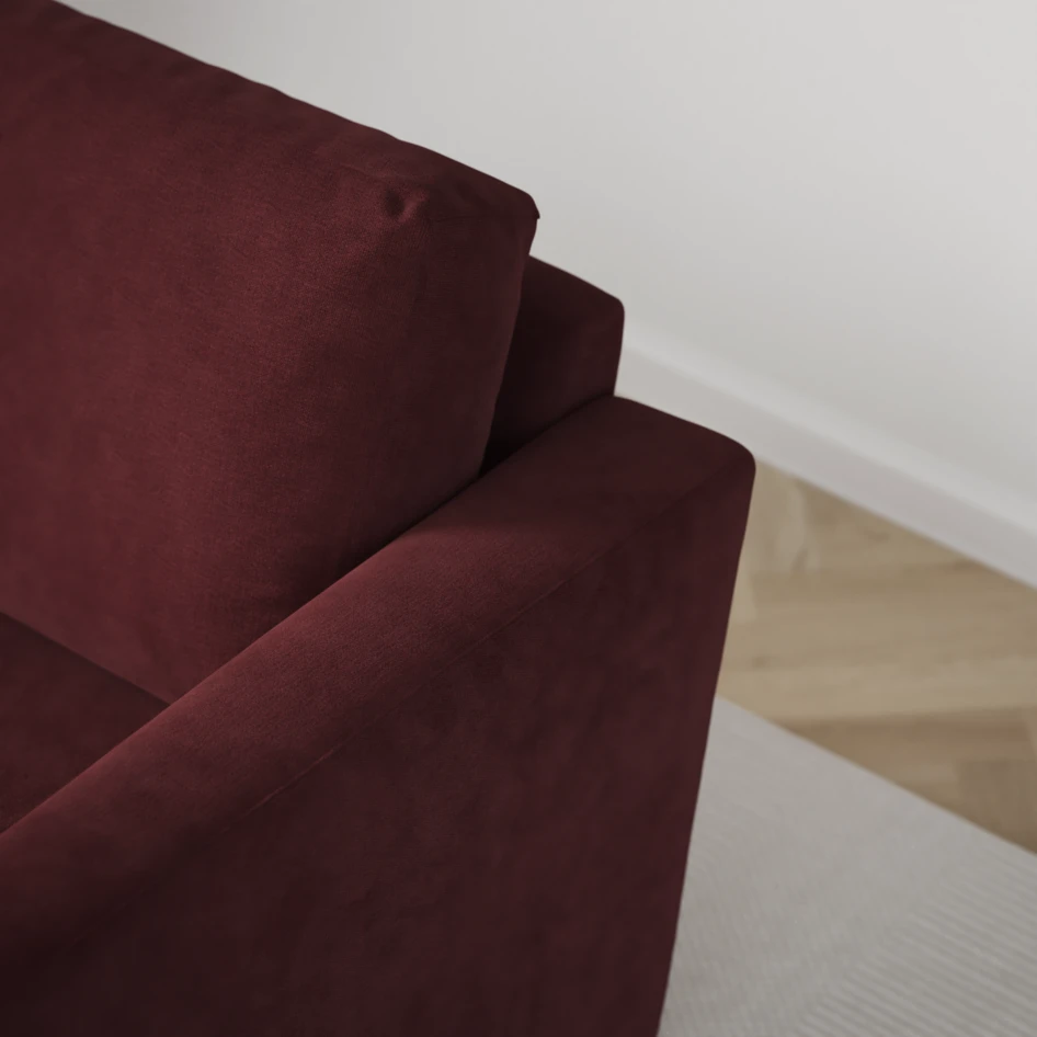 Friday - Hörnsoffa, 1,5+2,5-sits - Rosa