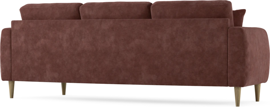 Eden - 3-sits soffa svängd - Röd