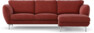 Madison - 2-sits soffa med schäslong höger - Rosa