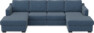 Friday - 2-sits soffa med två schäslonger - Blå